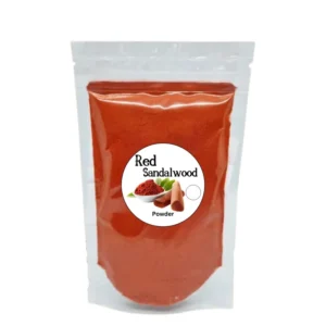 Pure red sandalwood powder from Sri Lanka - natural Ayurvedic skincare ingredient